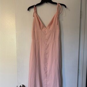 House of CB Pink Slip Dress with Spaghetti Straps